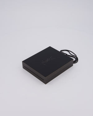 Yves Saint Laurent Black Acrylic Tuxedo Box Bag with Chain