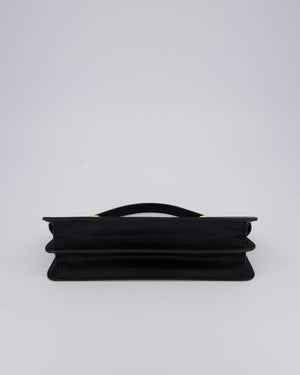 Fendi Black Long Lizard Peakaboo Iseeu Bag With Gold Hardware