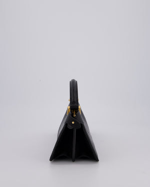 Fendi Black Long Lizard Peakaboo Iseeu Bag With Gold Hardware