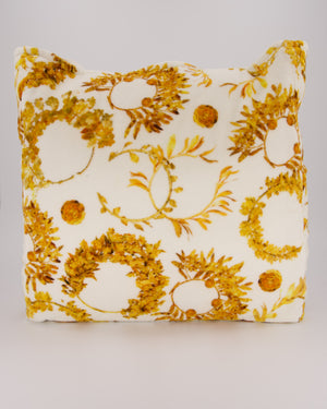 Chanel Paris-Greece Resort White and Orange Floral Print Terrycloth Beach Tote Bag With Matching Towel
