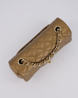 Chanel Gold Caviar Mini Rectangular Bag with Champagne Gold Hardware