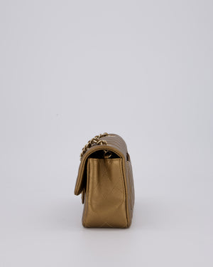 Chanel Gold Caviar Mini Rectangular Bag with Champagne Gold Hardware
