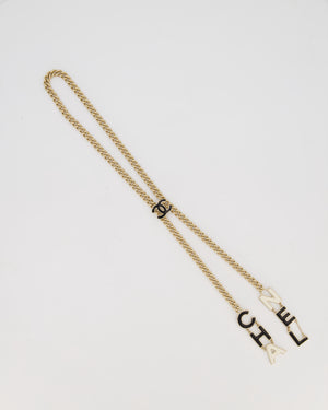 Chanel 22/A Gold CC Chain Logo Necklace