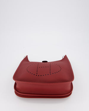 Hermès Evelyne III 29 Bag in Rouge H Clemence Leather with Palladium Hardware