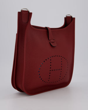 Hermès Evelyne III 29 Bag in Rouge H Clemence Leather with Palladium Hardware