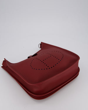 Hermès Evelyne III 29 Bag in Rouge H Clemence Leather with Palladium Hardware