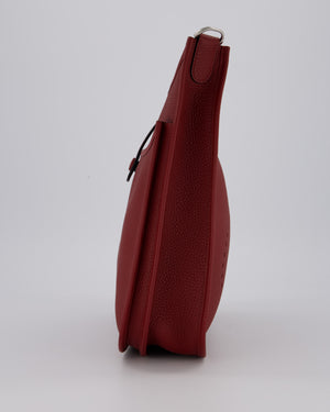 Hermès Evelyne III 29 Bag in Rouge H Clemence Leather with Palladium Hardware