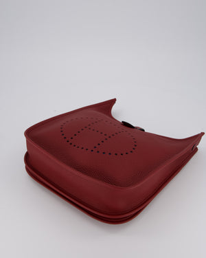 Hermès Evelyne III 29 Bag in Rouge H Clemence Leather with Palladium Hardware