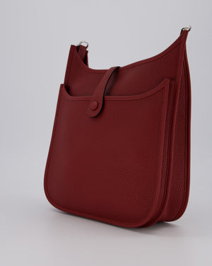 Hermès Evelyne III 29 Bag in Rouge H Clemence Leather with Palladium Hardware