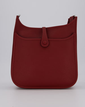 Hermès Evelyne III 29 Bag in Rouge H Clemence Leather with Palladium Hardware