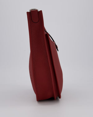 Hermès Evelyne III 29 Bag in Rouge H Clemence Leather with Palladium Hardware