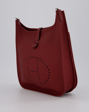 Hermès Evelyne III 29 Bag in Rouge H Clemence Leather with Palladium Hardware