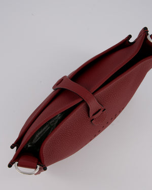 Hermès Evelyne III 29 Bag in Rouge H Clemence Leather with Palladium Hardware