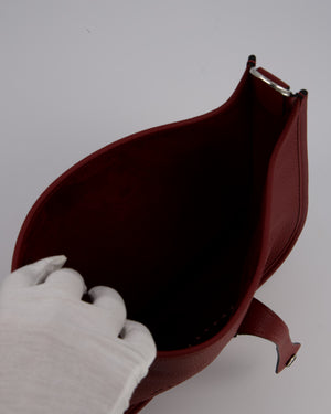 Hermès Evelyne III 29 Bag in Rouge H Clemence Leather with Palladium Hardware