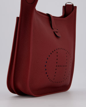 Hermès Evelyne III 29 Bag in Rouge H Clemence Leather with Palladium Hardware