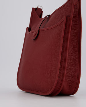 Hermès Evelyne III 29 Bag in Rouge H Clemence Leather with Palladium Hardware