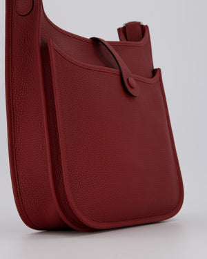 Hermès Evelyne III 29 Bag in Rouge H Clemence Leather with Palladium Hardware