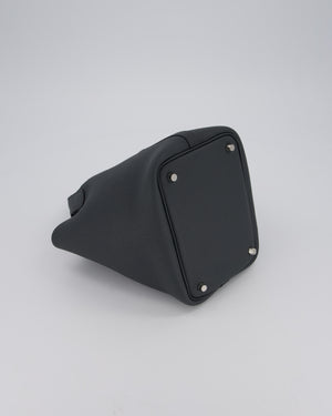 Hermès Picotin Lock 18 Bag in Ardoise Clemence Leather with Palladium Hardware