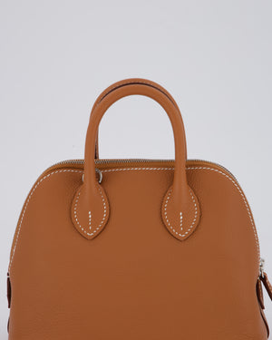 *HOT* Hermès Mini Bolide in Gold Evercolour Leather with Palladium Hardware