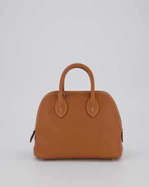 *HOT* Hermès Mini Bolide in Gold Evercolour Leather with Palladium Hardware