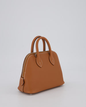*HOT* Hermès Mini Bolide in Gold Evercolour Leather with Palladium Hardware