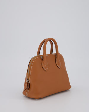 *HOT* Hermès Mini Bolide in Gold Evercolour Leather with Palladium Hardware