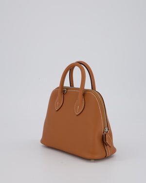 *HOT* Hermès Mini Bolide in Gold Evercolour Leather with Palladium Hardware