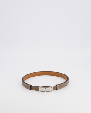 Hermès Kelly Belt in Etoupe Epsom Leather with Palladium Hardware