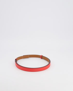 Hermès Kelly Belt in Rose Texas Epsom Leather with Palladium Hardware