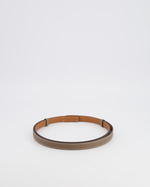 Hermès Kelly Belt in Etoupe Epsom Leather with Palladium Hardware