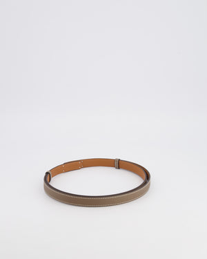 Hermès Kelly Belt in Etoupe Epsom Leather with Palladium Hardware