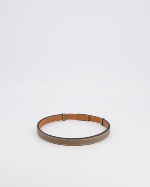 Hermès Kelly Belt in Etoupe Epsom Leather with Palladium Hardware