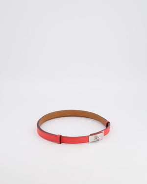 Hermès Kelly Belt in Rose Texas Epsom Leather with Palladium Hardware