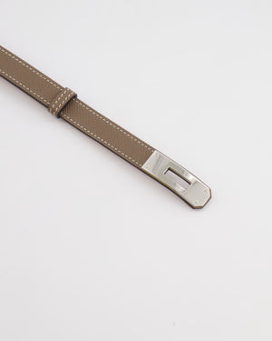 Hermès Kelly Belt in Etoupe Epsom Leather with Palladium Hardware