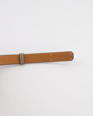 Hermès Kelly Belt in Etoupe Epsom Leather with Palladium Hardware