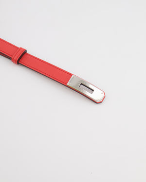Hermès Kelly Belt in Rose Texas Epsom Leather with Palladium Hardware
