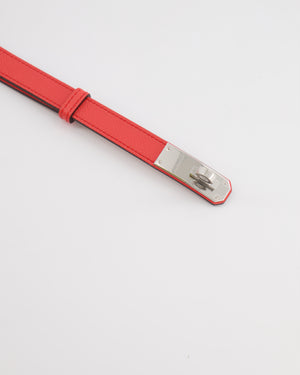 Hermès Kelly Belt in Rose Texas Epsom Leather with Palladium Hardware