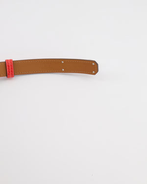 Hermès Kelly Belt in Rose Texas Epsom Leather with Palladium Hardware