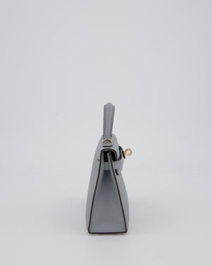 *RARE* Hermès HSS Mini Kelly II 20 Bag in Gris Pantin Epsom Leather with Permabrass Hardware