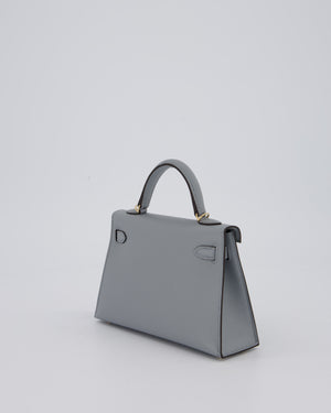 *RARE* Hermès HSS Mini Kelly II 20 Bag in Gris Pantin Epsom Leather with Permabrass Hardware