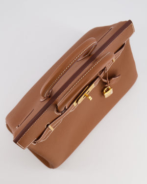 Hermès Birkin 30 Retourne Bag in Gold Togo Leather with Gold Hardware