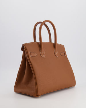 Hermès Birkin 30 Retourne Bag in Gold Togo Leather with Gold Hardware