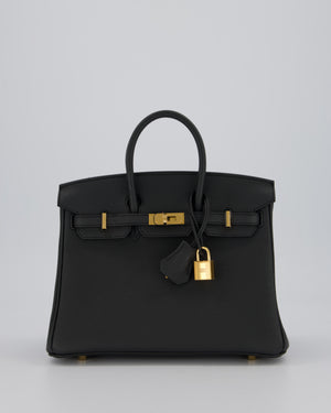 *HOT* Hermès Birkin 25 Retourne Bag in Plomb Togo Leather with Gold Hardware