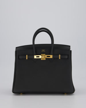 *HOT* Hermès Birkin 25 Retourne Bag in Plomb Togo Leather with Gold Hardware