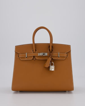 *RARE* Hermès Birkin 25 Sellier Bag in Gold Epsom Leather with Palladium Hardware