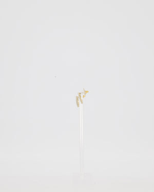 Chanel Champagne Gold Coin Earrings with CC Logo Rue Cambon