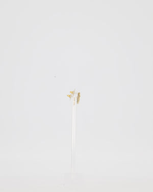 Chanel Champagne Gold Coin Earrings with CC Logo Rue Cambon