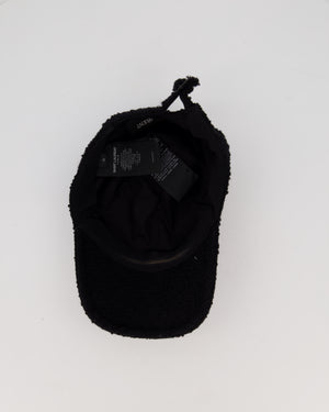 Saint Laurent Boucle Tweed Baseball Cap with SL Initials on the Front Size 56