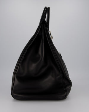 *RARE* Hermès Haut à Courroies HAC 40 Rock Bag in Noir Volupto Leather with Palladium Hardware