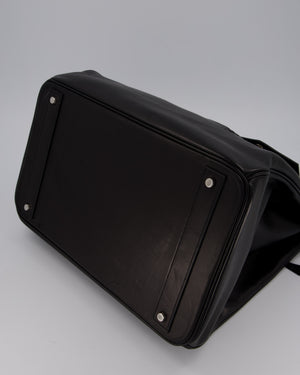 *RARE* Hermès Haut à Courroies HAC 40 Rock Bag in Noir Volupto Leather with Palladium Hardware